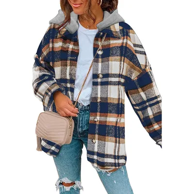 Women's Winter Pure Cotton Plaid Jacket Color - Shop at LoveMi