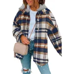 Women's Winter Pure Cotton Plaid Jacket - Color - View 1