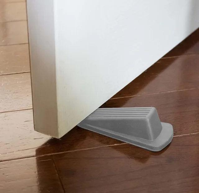 Plastic Solid Color Household Door Stopper Gray - Shop at LoveMi
