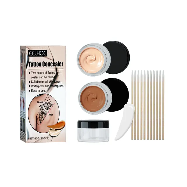 Waterproof Brightening Cover Tattoo Scar Birthmark Concealer Suit Tattoo Concealer Suit - Shop at LoveMi