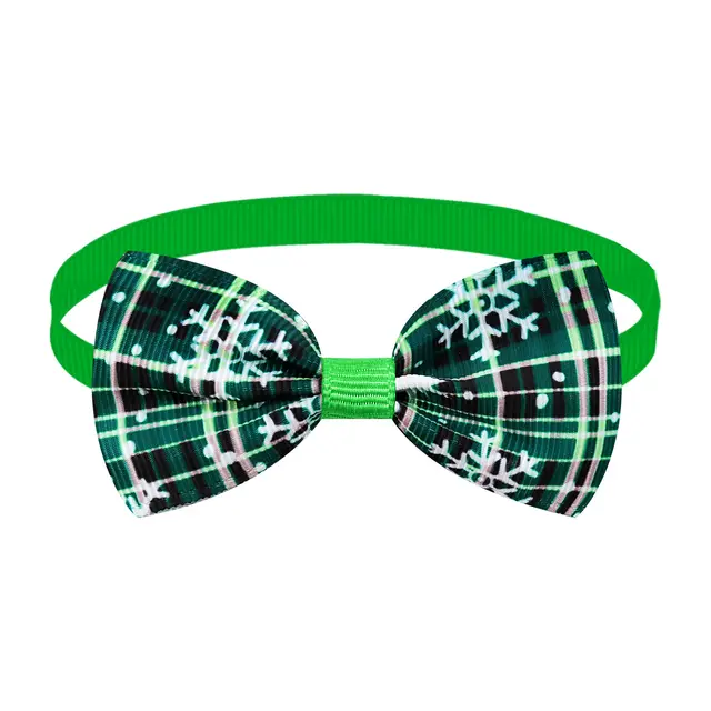 Christmas Plaid Striped Bow Tie Dog Cat One word Bow Tie Multiple Colors 9 Style - Shop at LoveMi