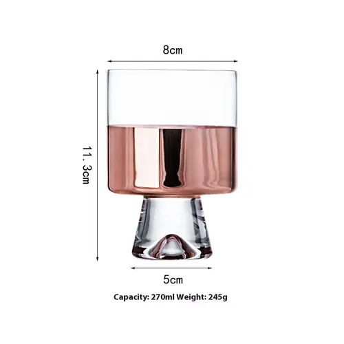 Secondary Glass Cold Water Bottle Simple Electroplating Business Pitcher Rose Gold Cup - Shop at LoveMi