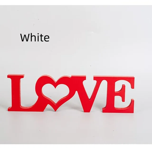 Cross border Hot Love Conjoined Wooden Craft Ornaments White - Shop at LoveMi