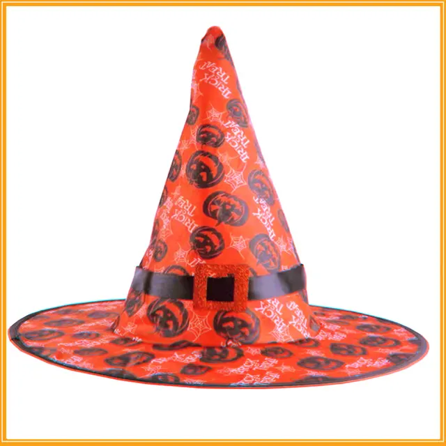 Christmas Female Creative Printing Witch Hat Pendant Red - Shop at LoveMi