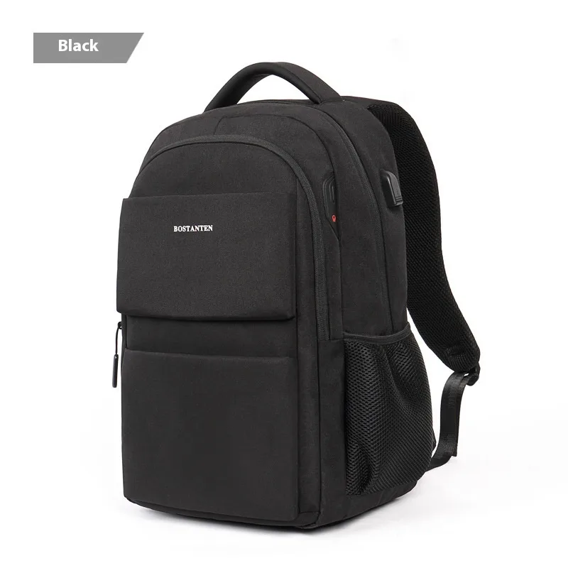 Men's Backpack Schoolbag Business Computer Bag Leisure Black - Shop at LoveMi