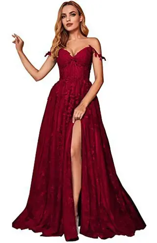 Red Carpet Runway Show, Banquet, Annual Performance, Host's Formal Attire - Wine Red