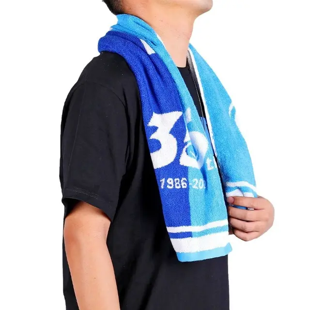Professional Sports Fitness Wipes Face wiping Sweat absorbing Big Towel Blue - Shop at LoveMi