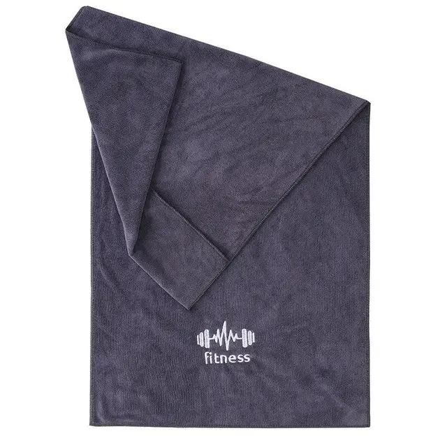 Gym Sports Hood Equipment Non slip Sweat Pad Towel Dark Gray Ecg Embroidery - Shop at LoveMi