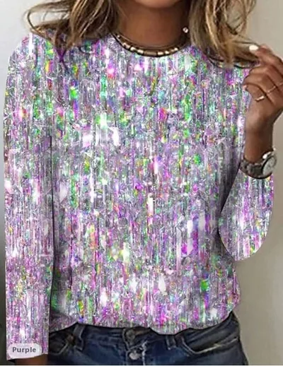 New Women's Long Sleeve Slim fit T shirt With Round Neck 3 Style S - Shop at LoveMi