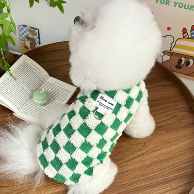Cat Clothes Teddy Bichon VIP Traction Vest Green - Shop at LoveMi