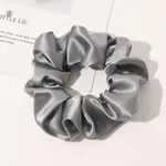 Silk Large Intestine Silk Sweet Satin High-end Hair Ring - Dark Gray