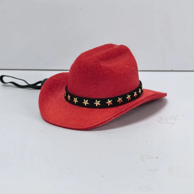 Fashion Cat Five pointed Star Pet Cowboy Hat Red - Shop at LoveMi