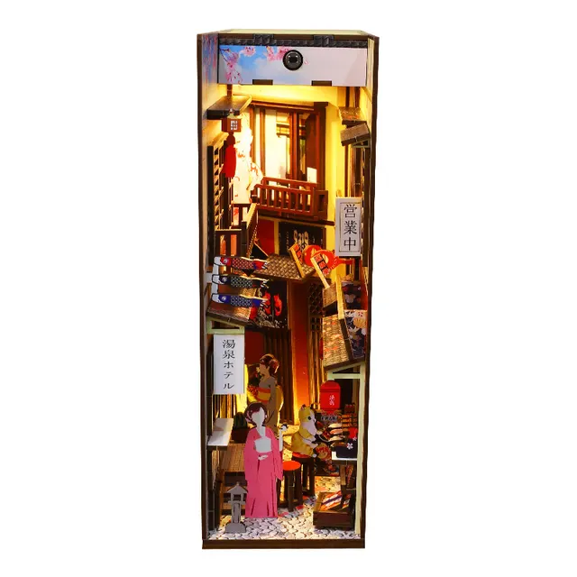Sakura Town Hand Assembled 3D Stereoscopic Book Model Ornament Sl02A Sakura Town - Shop at LoveMi