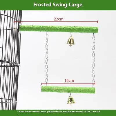 Parrot Solid Wood Stand Rod Swing Grinding Claw Toy Frosted Large Size - Shop at LoveMi