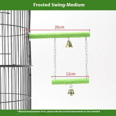Parrot Solid Wood Stand Rod Swing Grinding Claw Toy Frosted Medium - Shop at LoveMi