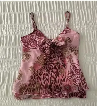 Fashion Hot Girl All matching Slim Fit Slimming Sling Top Pink 4 - Shop at LoveMi