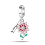 Blooming Pink Daisy Pendant