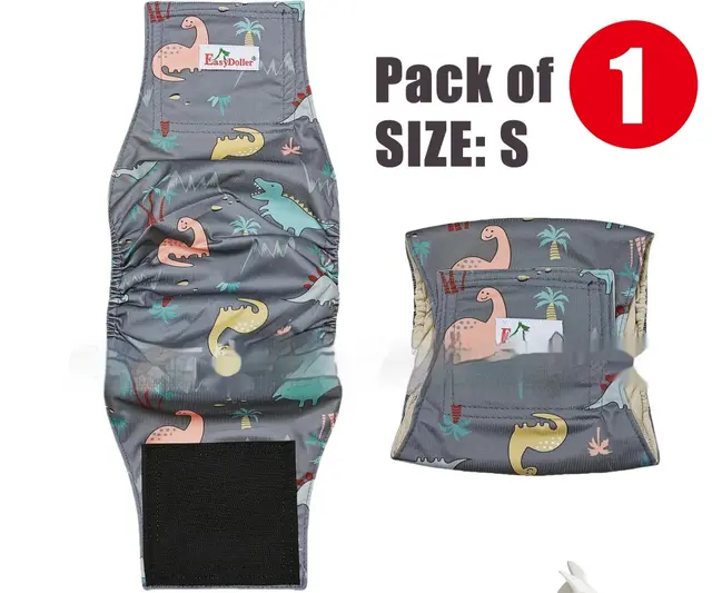 Pet Washable Physiological Dog Diaper Pants Granny Grey - Shop at LoveMi