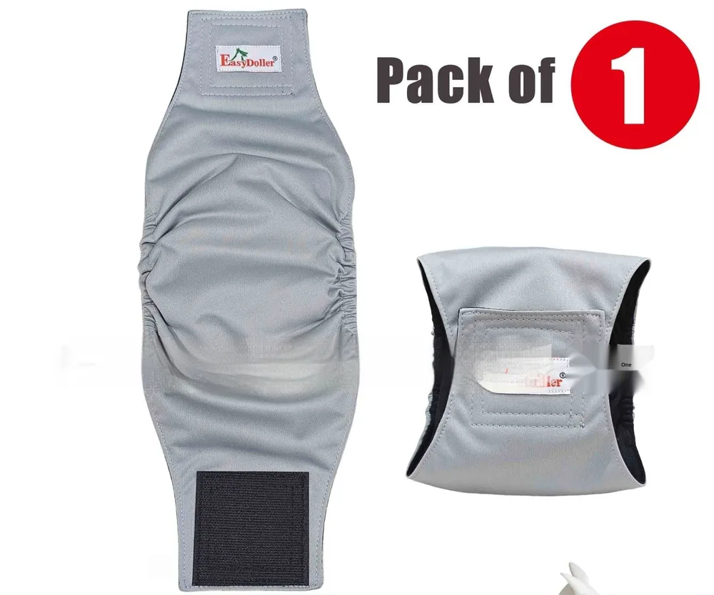 Pet Washable Physiological Dog Diaper Pants Gray - Shop at LoveMi