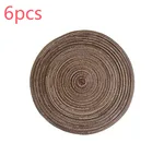Brown 6Pcs