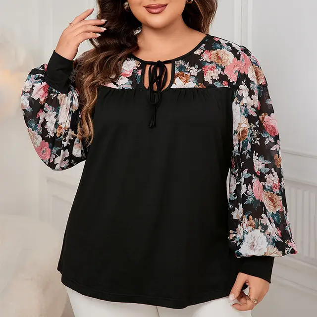 Women's Slimming Loose Long sleeved Shirt Black - Shop at LoveMi