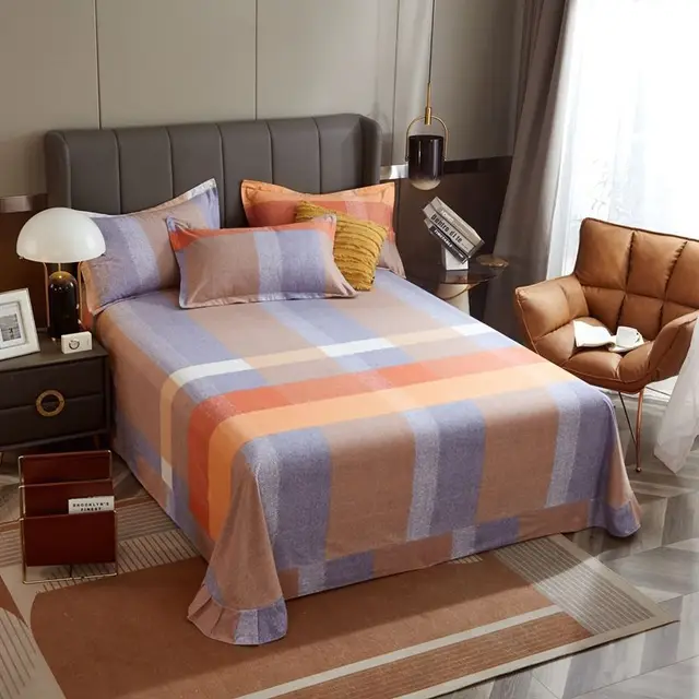 Pure Cotton Brushed Thickened Single Bed Sheet Youthful Vitality - Shop at LoveMi