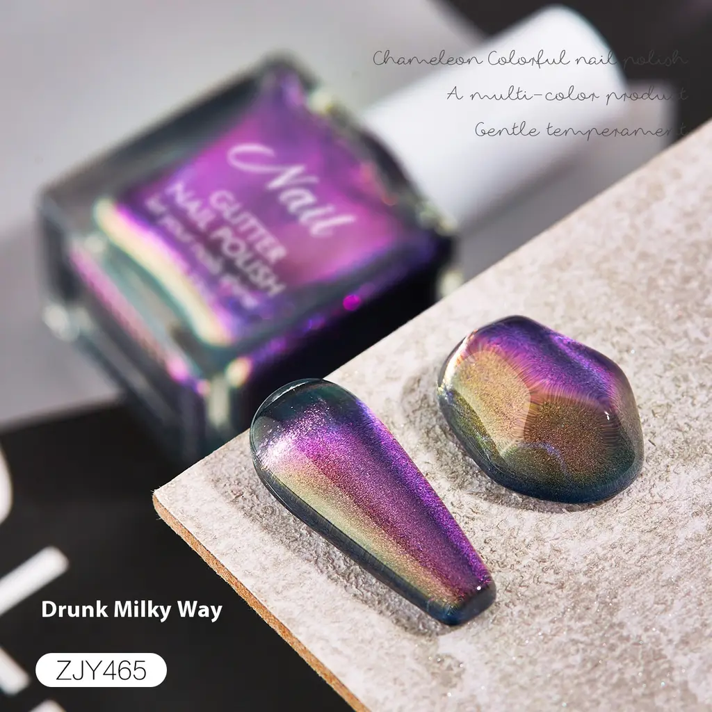 Metal Magic Mirror Chameleon Water-based Nail Polish - Drunk Milky Way