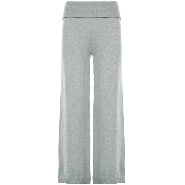 Women's Casual Solid Color Fashionable Loose Sweater Set Trousers - Shop at LoveMi