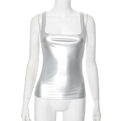Fashion Special Women's Clothing Vest T shirt Top Silver - Shop at LoveMi
