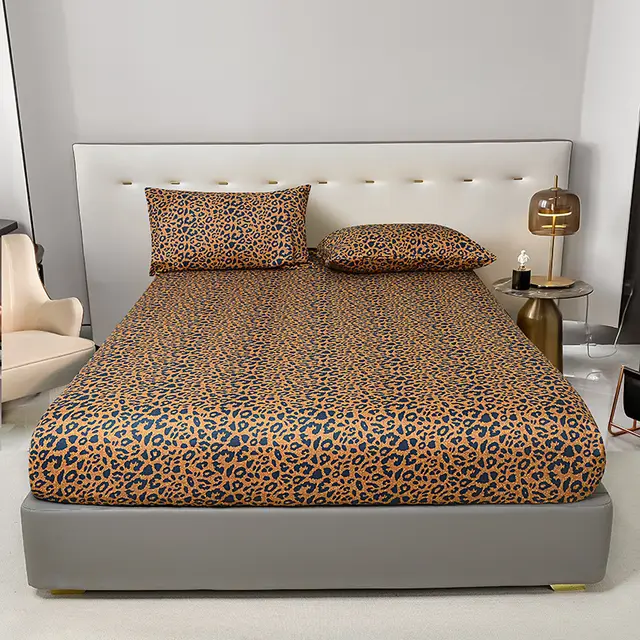 Printed Brushed Fitted Sheet One piece All inclusive Mattress Cover Finland - Shop at LoveMi