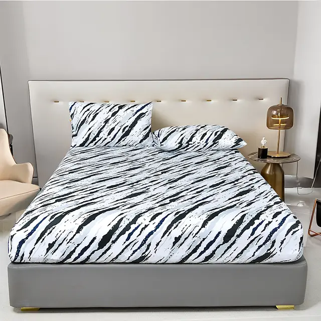 Printed Brushed Fitted Sheet One piece All inclusive Mattress Cover Gothic - Shop at LoveMi