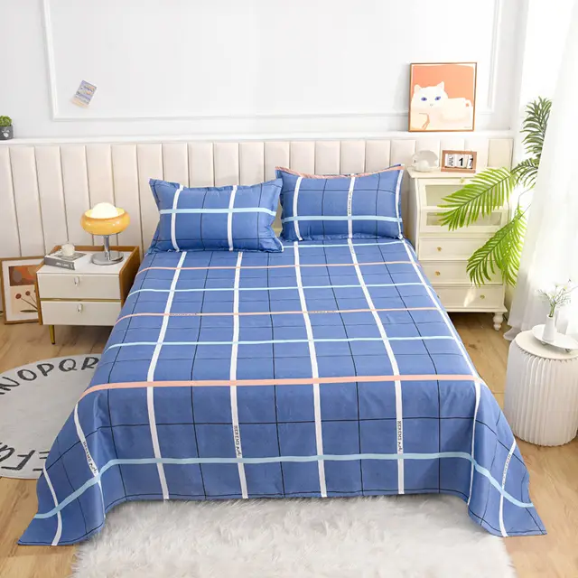 Skin friendly Bed Sheet Brushed Bedspread Gentleman Style - Shop at LoveMi