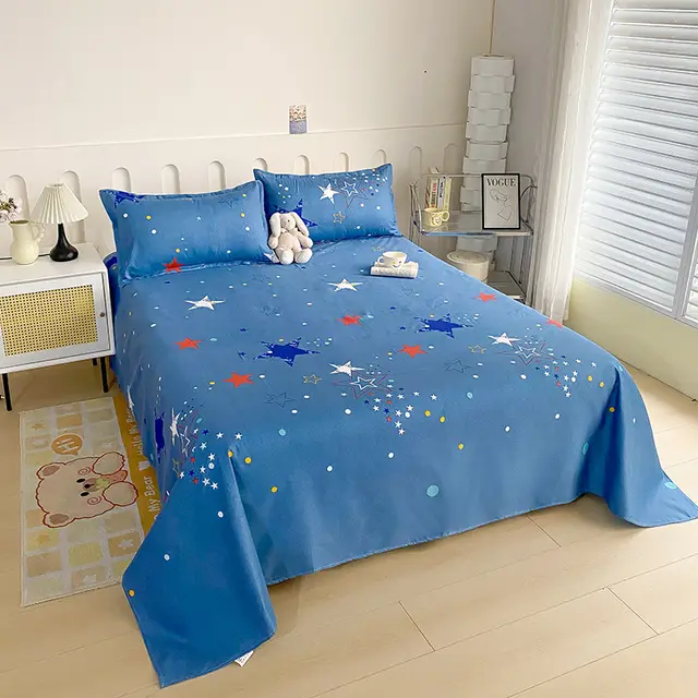 Skin friendly Bed Sheet Brushed Bedspread Starry Sky - Shop at LoveMi