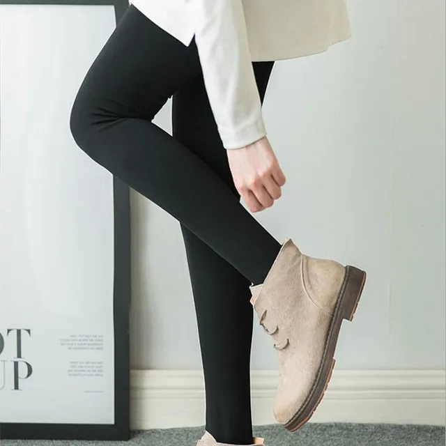 Black See through Leggings Fall And Winter Outer Wear Pantyhose Pure Black Body Stocking - Shop at LoveMi