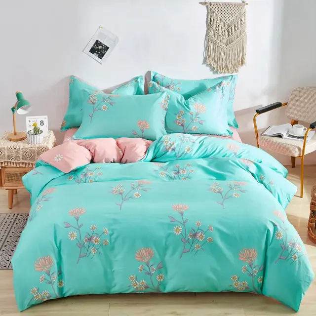 Cotton Printed Twill Single Double Bed Sheets Flower Language Man - Shop at LoveMi