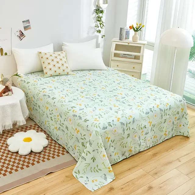 Cotton Printed Twill Single Double Bed Sheets Flower Season Muge - Shop at LoveMi