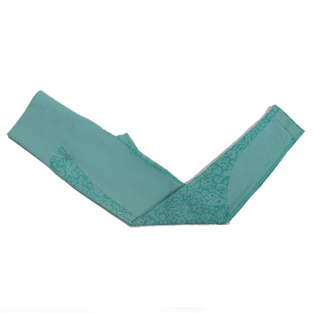 Butterfly Jacquard Seamless Yoga Pants High waist Quick drying Swimming Goggles Green - Shop at LoveMi