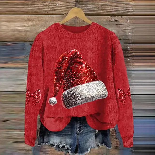 Christmas Style Elk New Digital 3D Round Neck Sweater 12 Style - Shop at LoveMi
