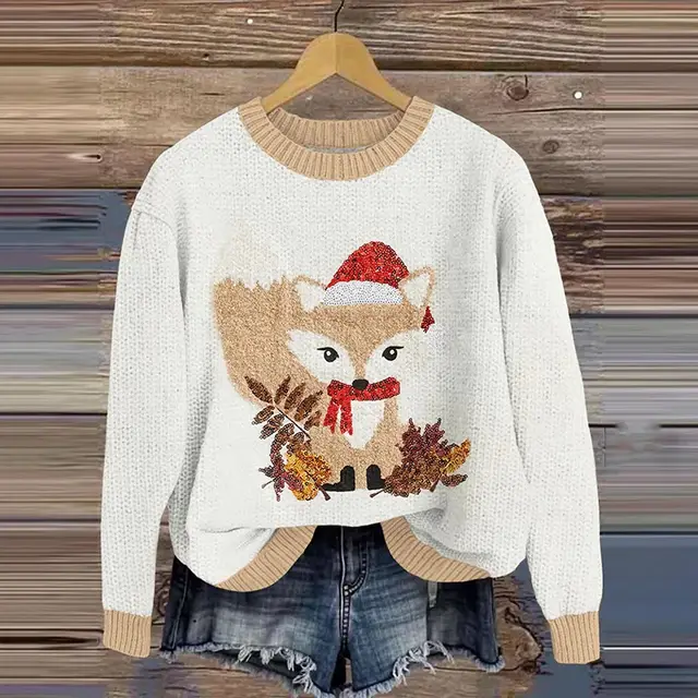 Christmas Style Elk New Digital 3D Round Neck Sweater 8 Style - Shop at LoveMi