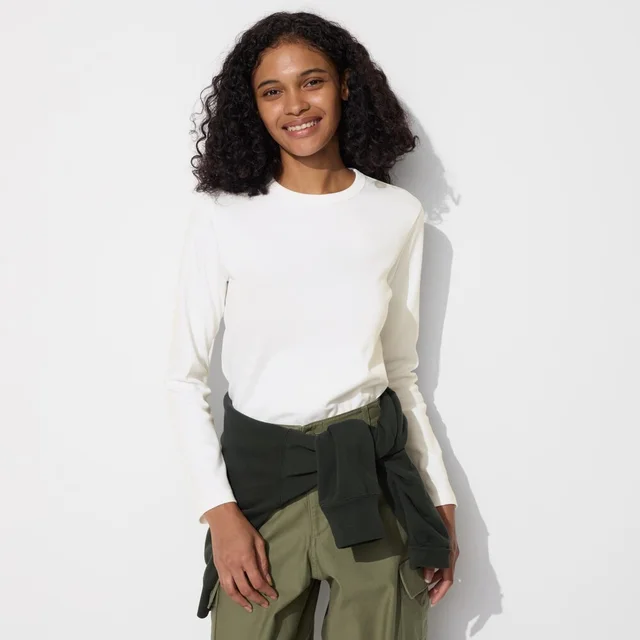 Women's Cotton Round Neck All matching Top 00 White - Shop at LoveMi
