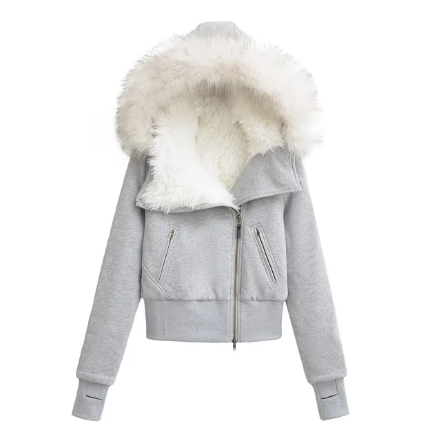 Women's Retro Cardigan Versatile Casual Jacket Gray - Shop at LoveMi