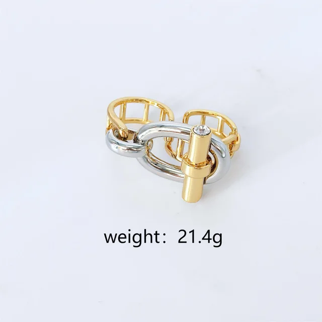 Cross Bar Ring Bracelet Suit Glossy Glossy Ot Ring - Shop at LoveMi