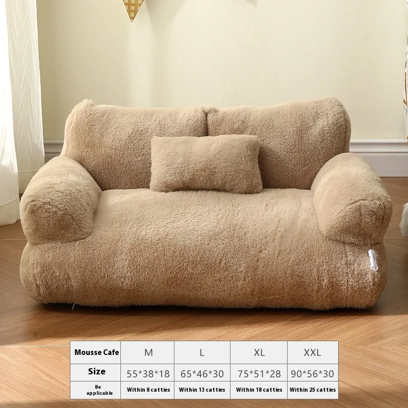 Warm Removable Washable Dogs And Cats Bed Sleeping Mat Pet Sofa De Rucci Coffee - Shop at LoveMi