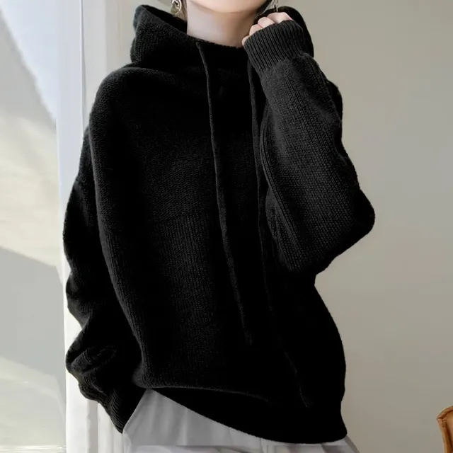 Women's Sweater Thicken Lazy Style All match Long sleeved Autumn Winter Warm Casual Sweater For Women Black - Shop at LoveMi