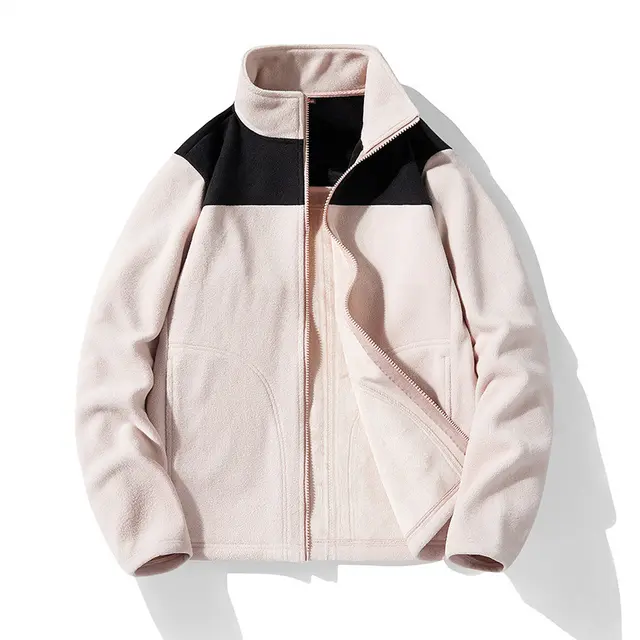 Color Matching Polar Fleece Liner Fleece lined Thickened Inner Wear Lining Coat Light Pink - Shop at LoveMi