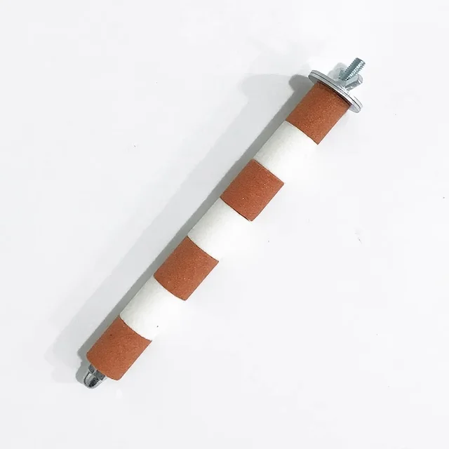Fashion Personality Parrot Molar Rod Toy Orange White 20Cm - Shop at LoveMi