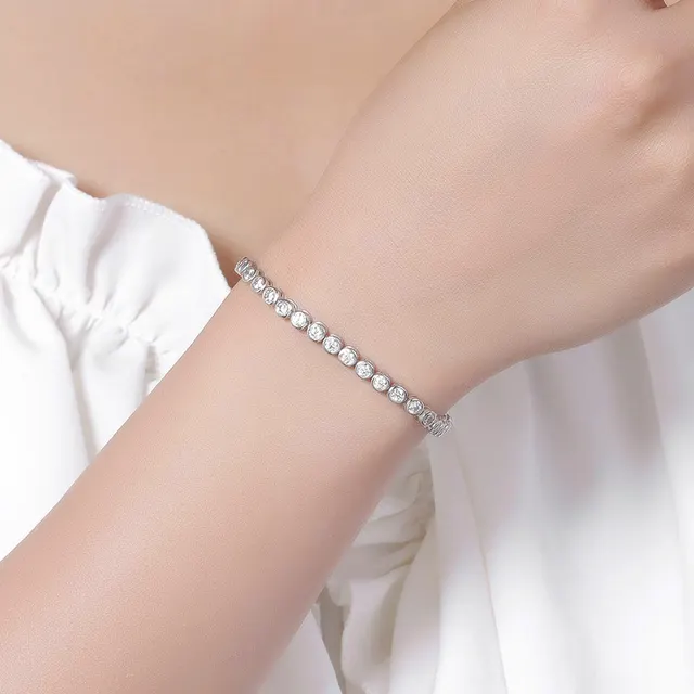 Bubble Diamond Diamond Bracelet Women's Sterling Silver Zircon Style - Shop at LoveMi