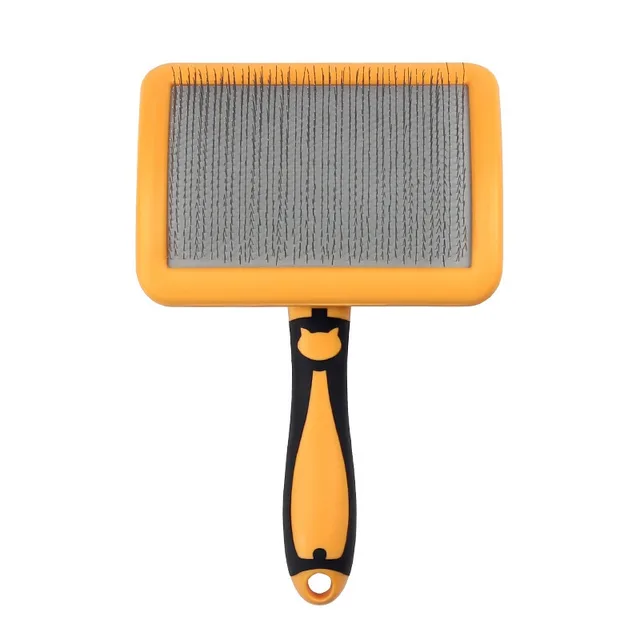 Pet Beauty Cat Bristle Hard Curved Needle Comb Yellow - Shop at LoveMi