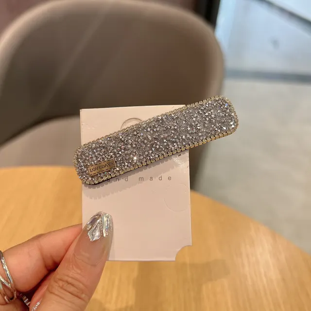 Stylish Graceful Simple Versatile High Sense Barrettes New Silver - Shop at LoveMi