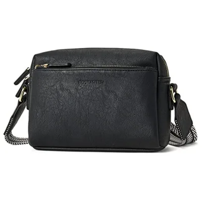 Women's Fashion Personalized Leather Shoulder Bag Black - Shop at LoveMi